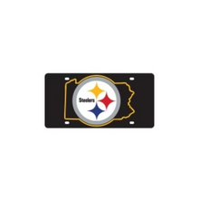 Load image into Gallery viewer, Pittsburgh Steelers (State) License Plate Laser Cut