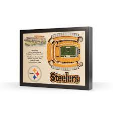 Pittsburgh Steelers 25.5'' X 19.5'' 25-layer Stadium View 3d Wall Art 