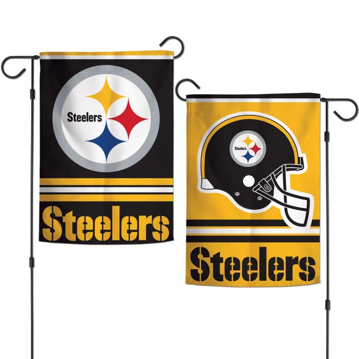 Pittsburgh Steelers Garden Flags 2 sided 12.5