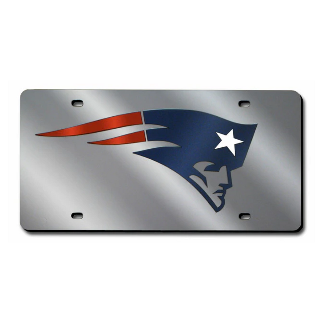 New England Patriots License Plate Laser Cut