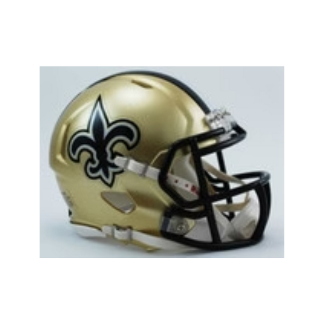 New Orleans Saints Riddell Speed Mini Football Helmet