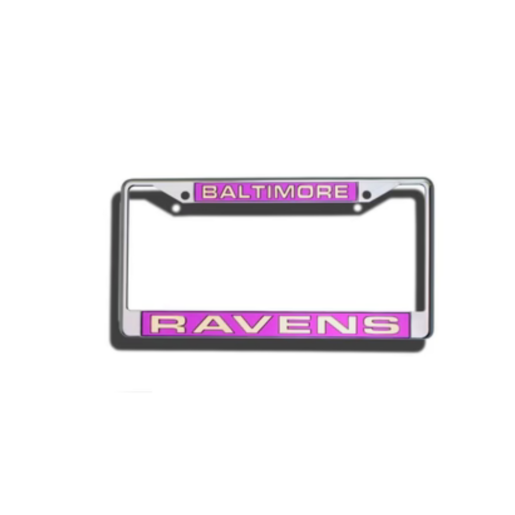 Baltimore Ravens License Plate Laser Frame