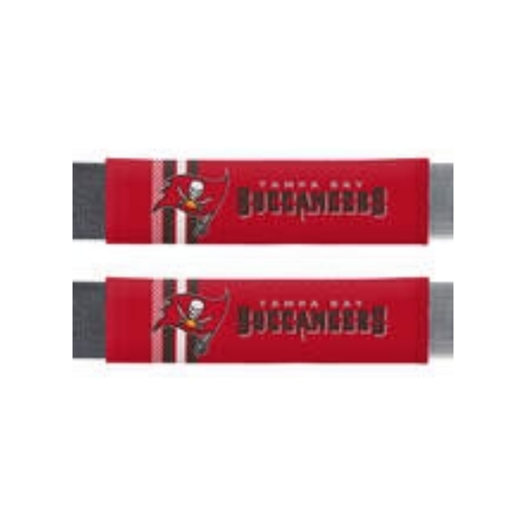 Tampa Bay Buccaneers Rally Design Seat Belt Pads 2 Pack