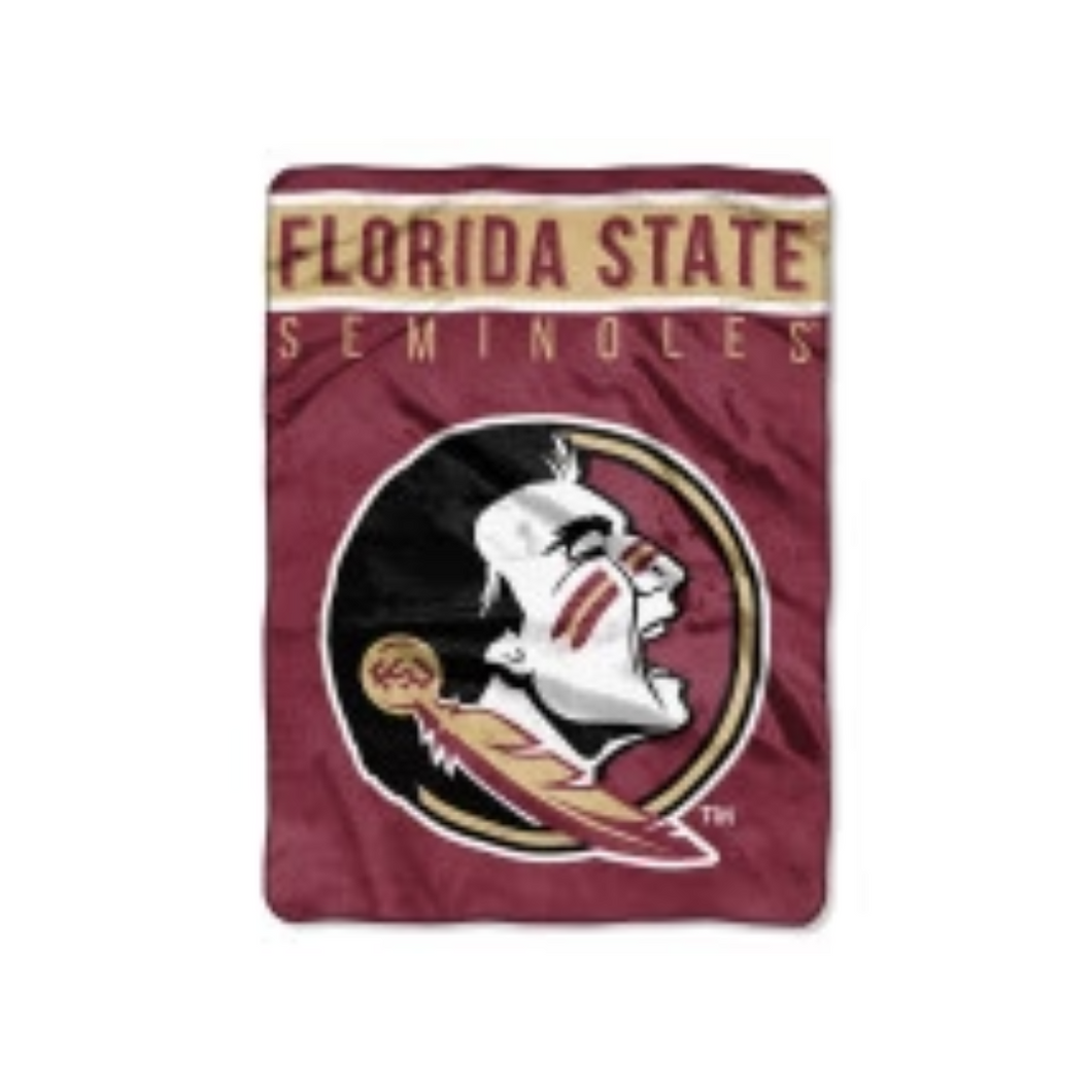 Florida State Seminoles Blanket 60x80 Raschel Basic Design