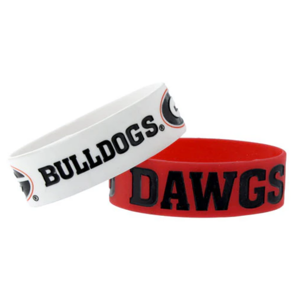 Georgia Bulldogs Silicon Bracelets (2 PACK)