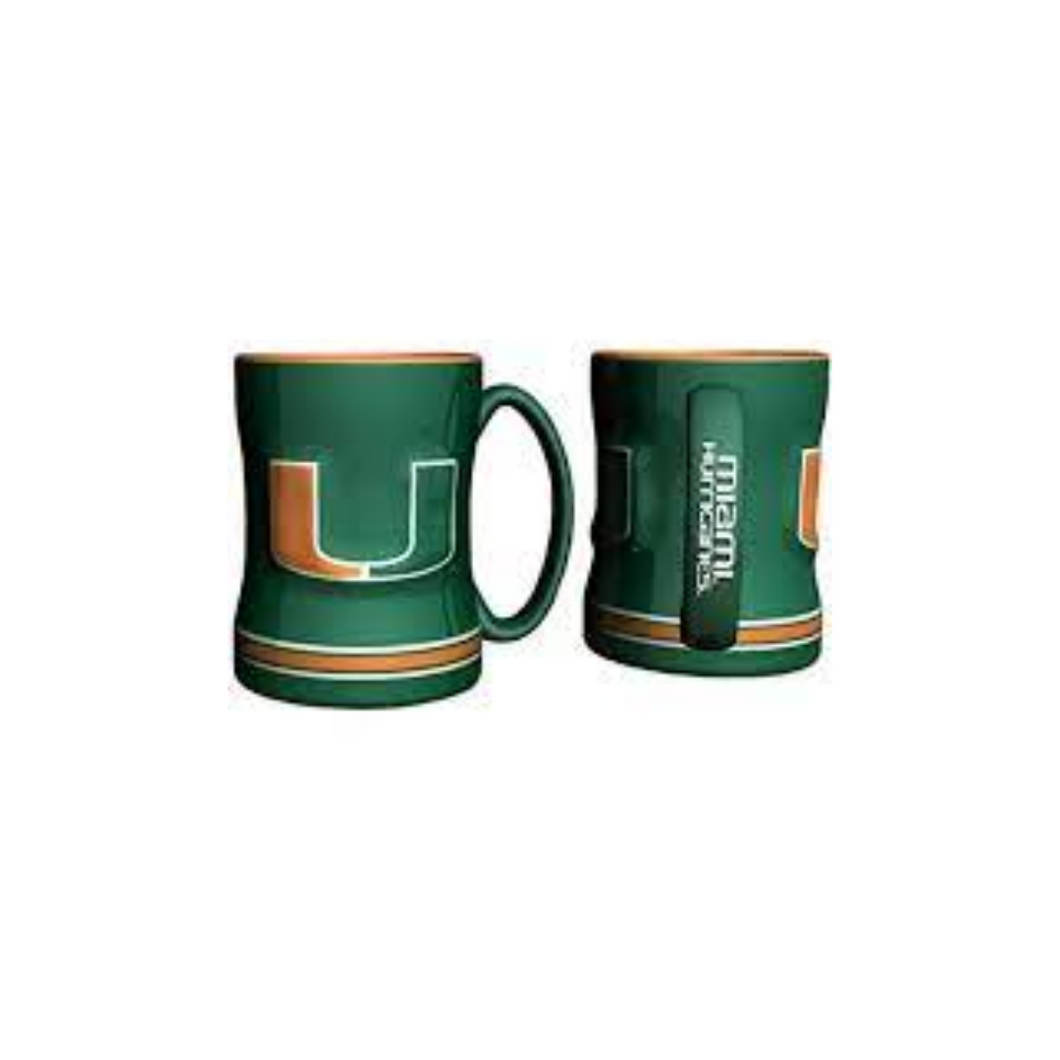 Miami Hurricanes Sculpted Relief Mug