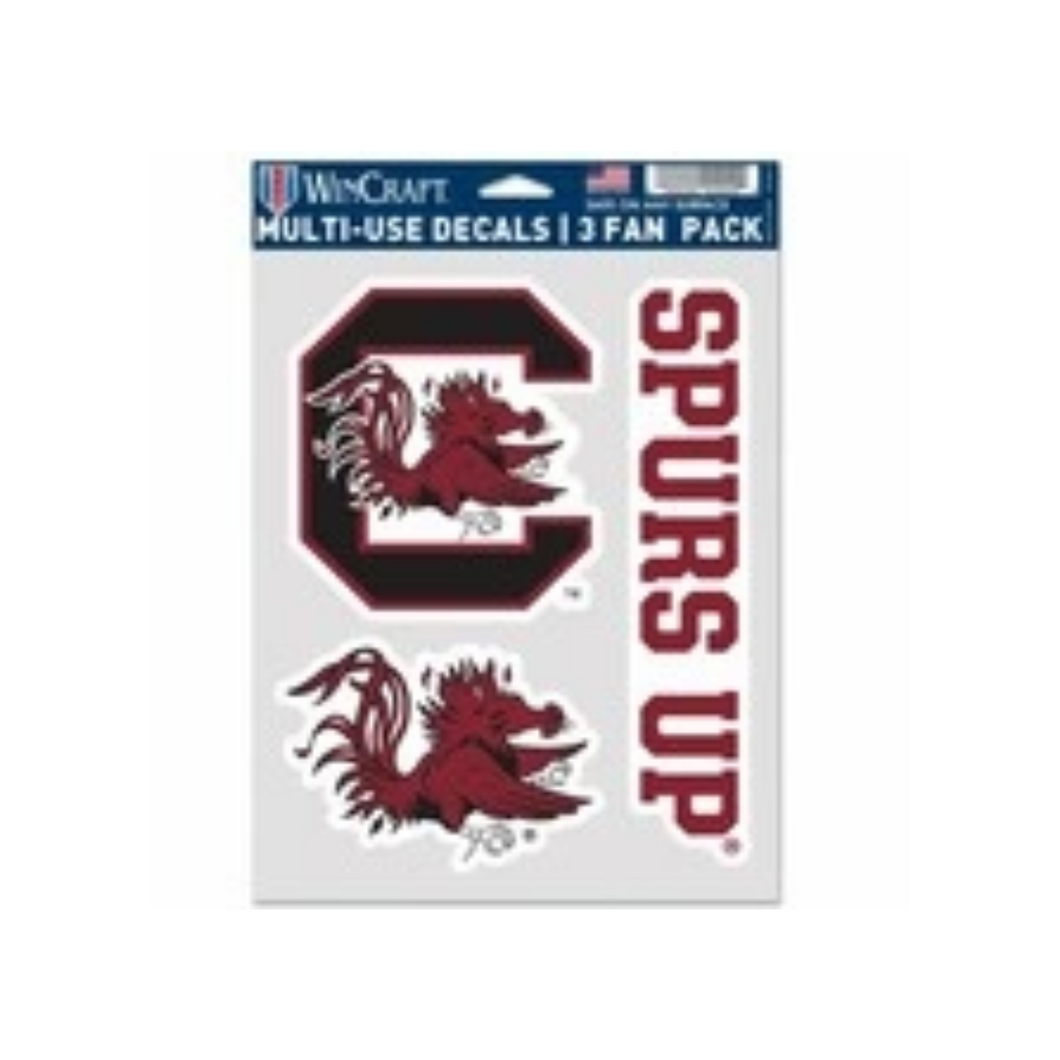 South Carolina Gamecocks Decal Multi Use Fan 3 Pack