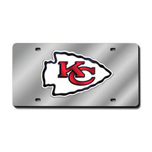 Load image into Gallery viewer, Kansas City Chiefs License Plate Laser Cut
