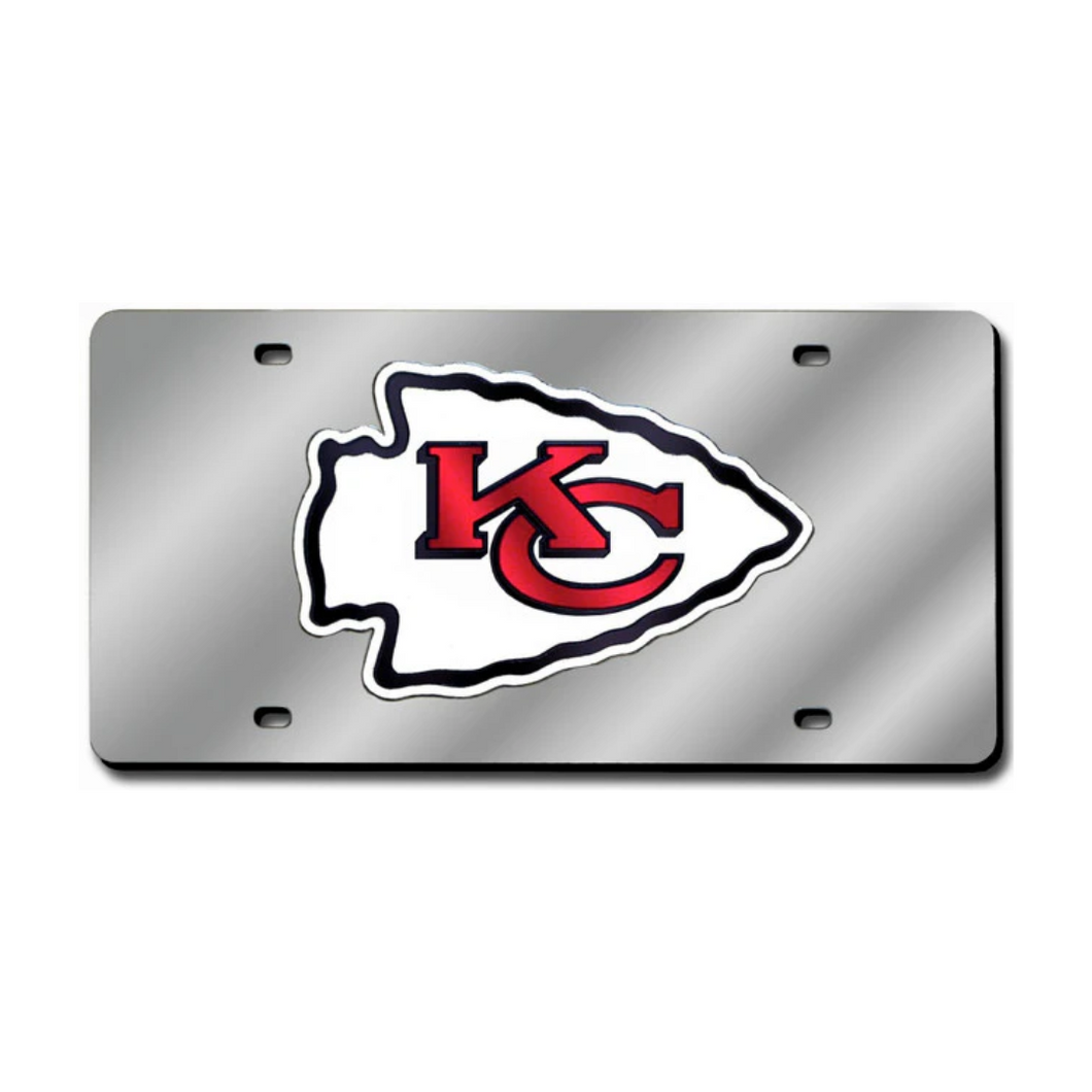 Kansas City Chiefs License Plate Laser Cut