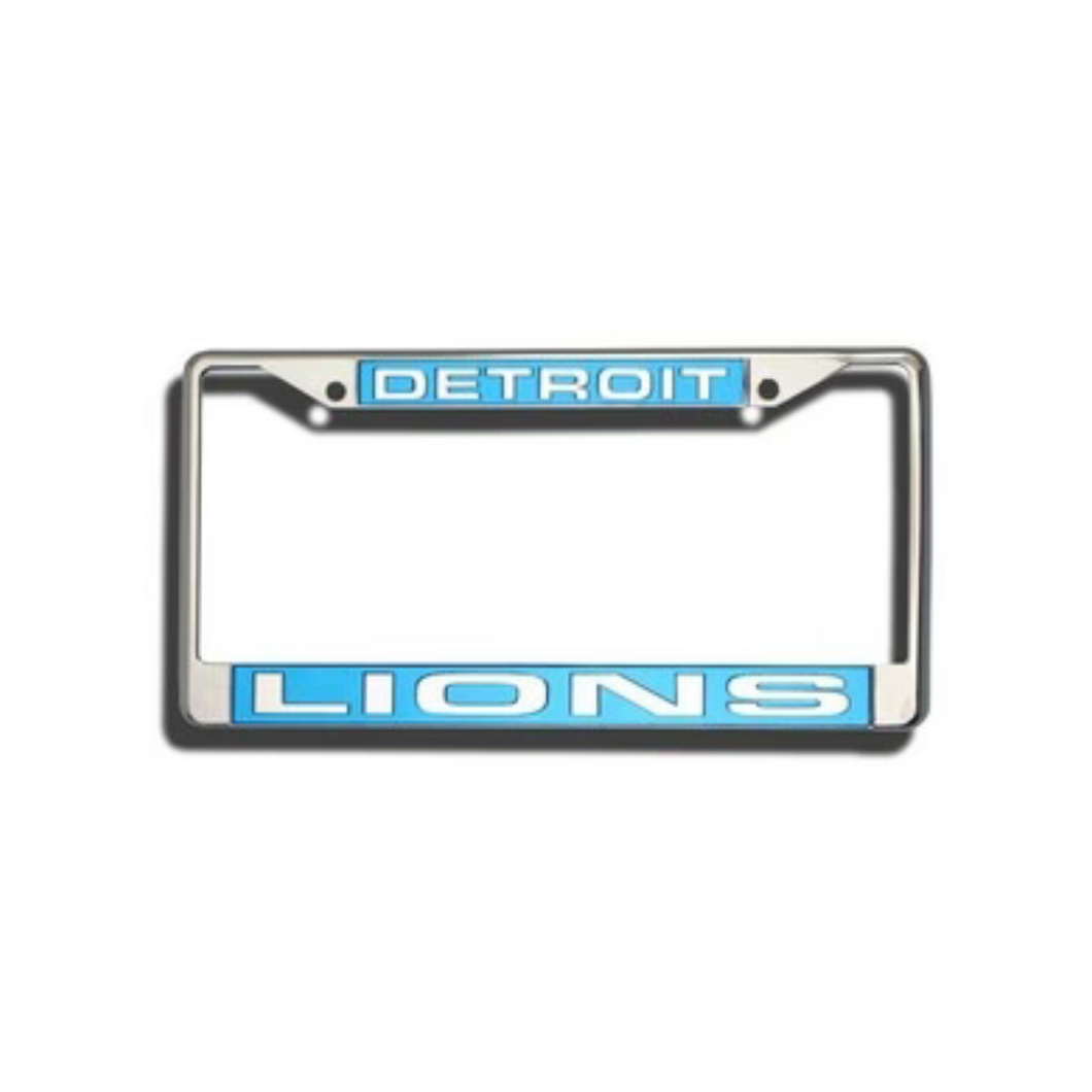 Detroit Lions License Plate Laser Frame