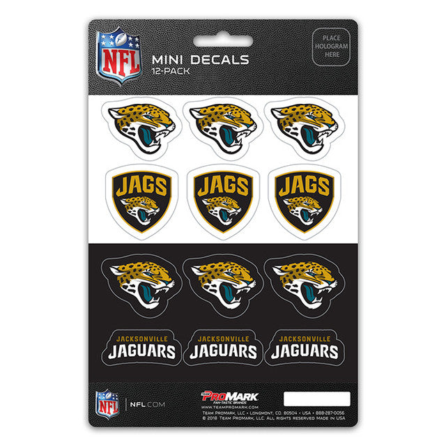 Jacksonville Jaguars Decal Set Mini 12 Pack