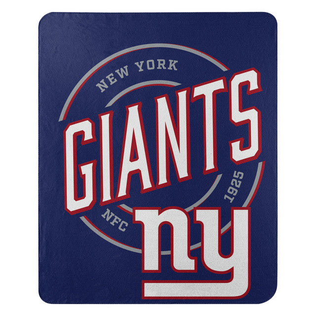 New York Giants Blanket 50x60 Fleece Campaign Design
