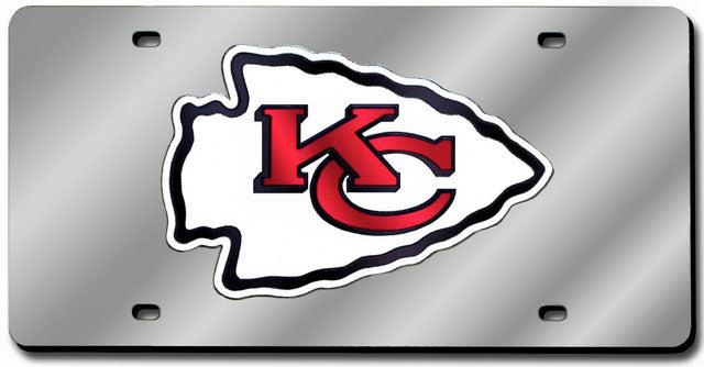 Kansas City Chiefs License Plate Laser Cut