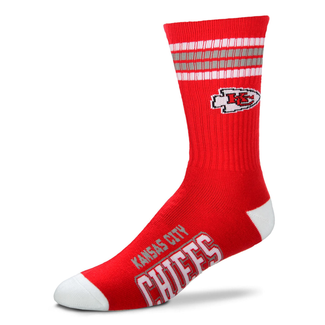 Kansas City Chiefs 4 Stripe Deuce Socks