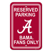 Alabama Crimson Tide Team Color Reserved Parking Sign Décor 18in. X 11.5in.