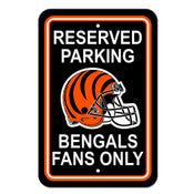 Cincinnati Bengals Reserved Parking Sign