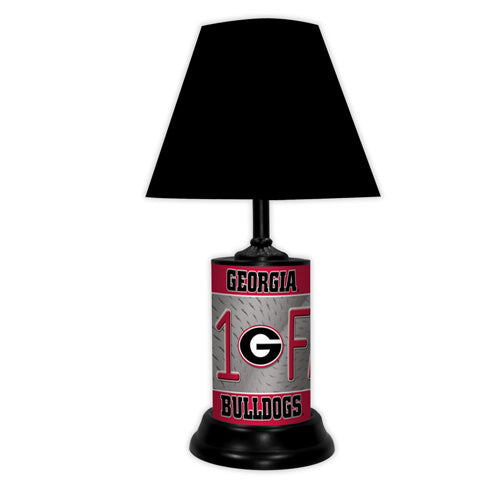 Georgia Bulldogs Number # 1 Fan Lamp with Fabric Shade