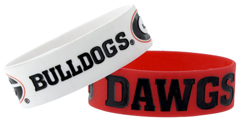 Georgia Bulldogs Silicon Bracelets (2 PACK)