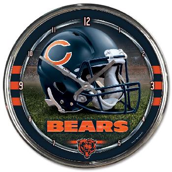 Chicago Bears Chrome Wall Clock