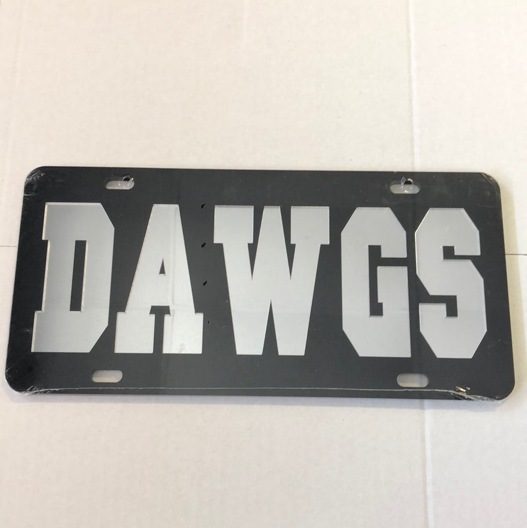 Georgia Bulldogs License Plate Laser cut