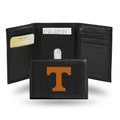 Tennesse Titans Black Embroidered Genuine Leather Tri-Fold