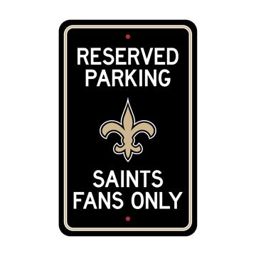 New Orleans Saints Team Color Reserved Parking Sign Décor 18in. X 11.5in.