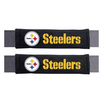 Pittsburgh Steelers Embroidered Seatbelt Pad - Pair
