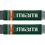 Miami Hurricanes Rally Design Seat Belt Pads 2 Pack
