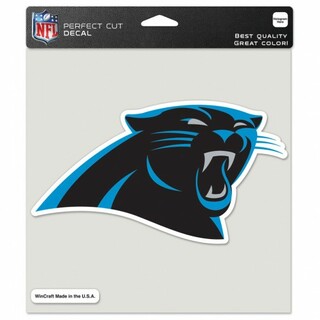 Carolina Panthers Decal 8x8 Die Cut Full Color