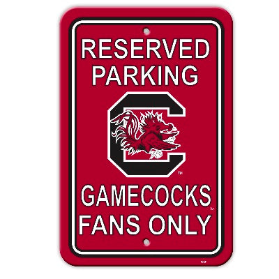 South Carolina Gamecocks Sign - Plastic - Reserved Parking - 12 in x 18 in