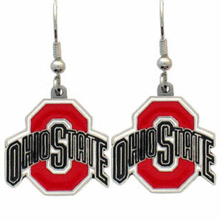 Ohio State Buckeyes Dangle J-Hook Earrings