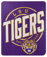 LSU Tigers Blanket 50x60 Fleece Campaign Design