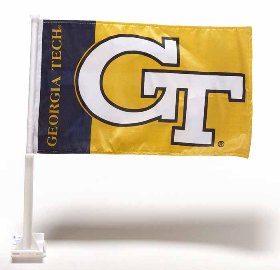 Georgia Tech Yellow Jackets Car Flag