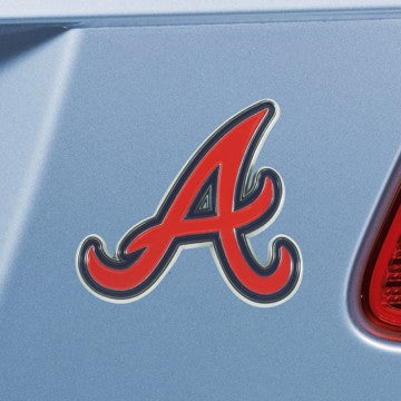 Atlanta Braves 3D Metal Auto Emblem - Color
