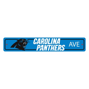Carolina Panthers Team Color Street Sign Décor 4in. X 24in.