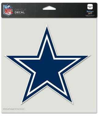 Dallas Cowboys Decal 8x8 Die Cut Color