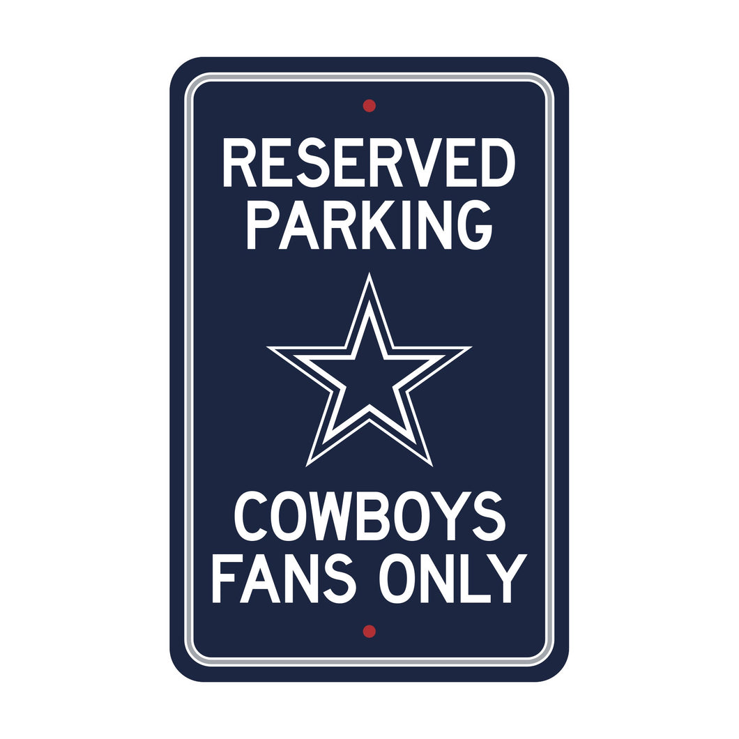 Dallas Cowboys Team Color Reserved Parking Sign Décor 18in. X 11.5in.
