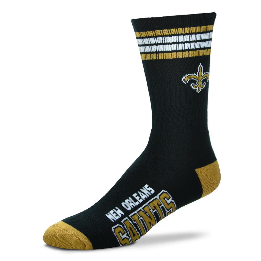 New Orleans Saints 4 Stripe Deuce Socks