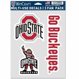 Ohio State University Decal Multi Use Fan 3 Pack