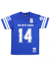 Load image into Gallery viewer, Phi Beta Sigma Football Jersey Tee
