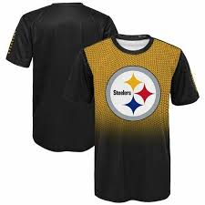 Pittsburgh Steelers Bitmapped Dri-Tek T-Shirt Youth