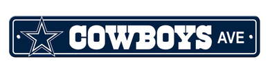 Dallas Cowboys Team Color Street Sign Décor 4in. X 24in.