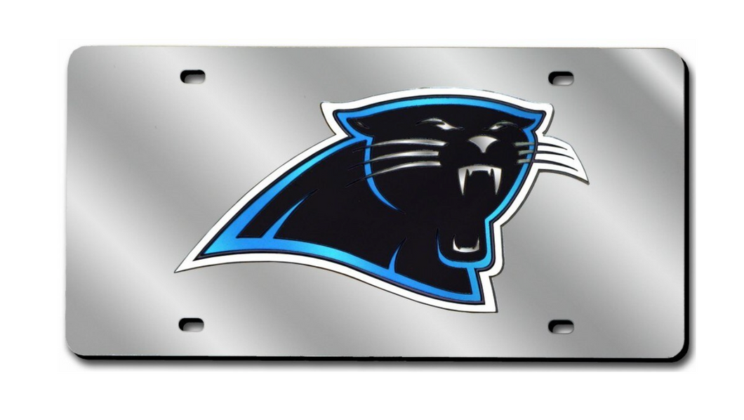 Carolina Panthers License Plate Laser Cut