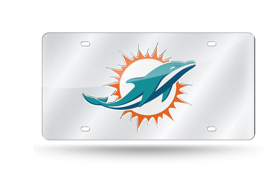 Miami Dolphins License Plate Laser Cut