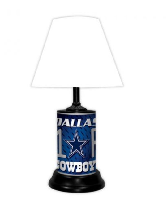 Dallas Cowboys Number # 1 Fan Lamp with Fabric Shade