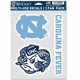 University of North Carolina at Chapel Hill Decal Multi Use Fan 3 Pack