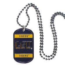 LSU Tigers Necklace Tag Style