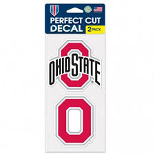Ohio State Buckeyes Set of Perfect Cut Decal (Set of 2), 4