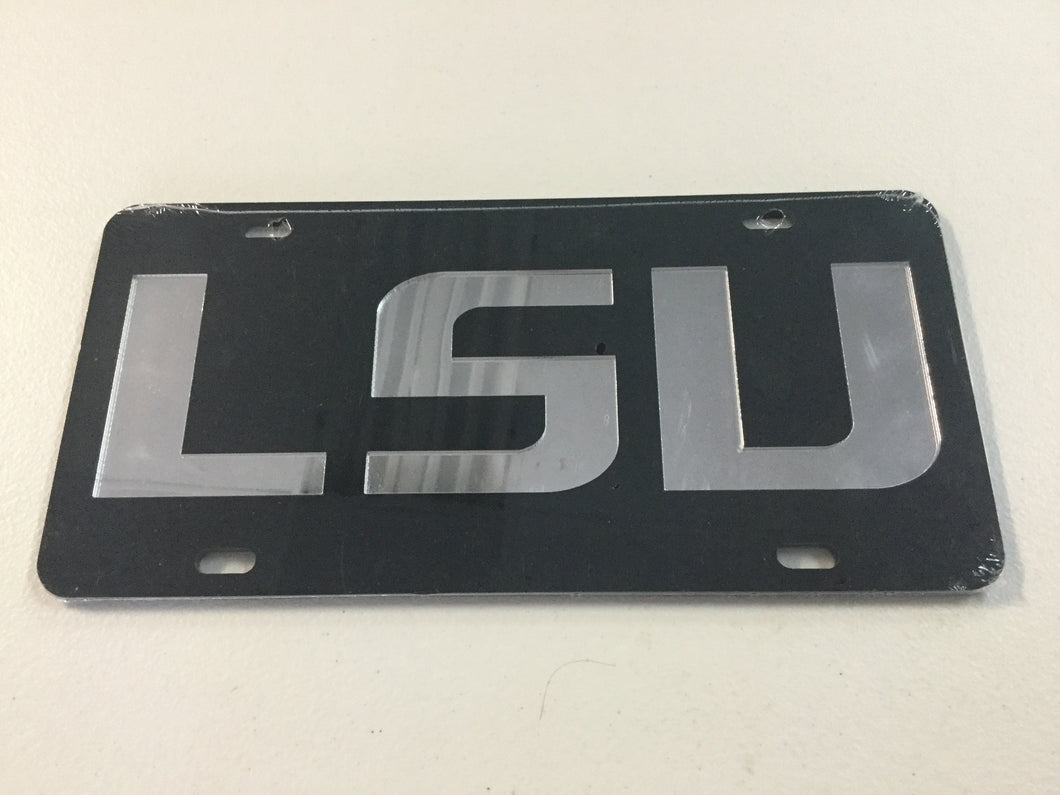 LSU Tigers License Plate Laser Cut