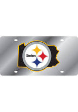 Load image into Gallery viewer, Pittsburgh Steelers License Plate Laser Cut
